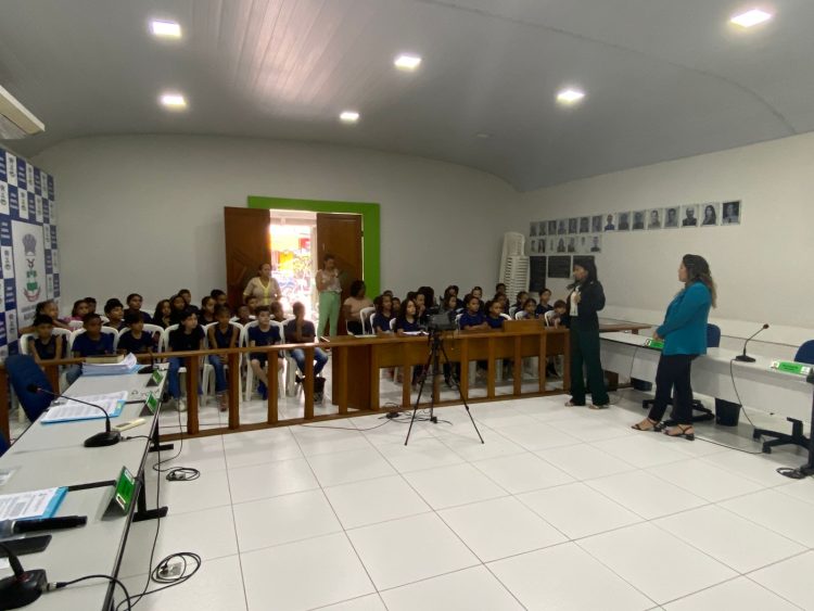 Alunos do 4º ano do ensino fundamental visitam a Câmara Municipal de Nanuque